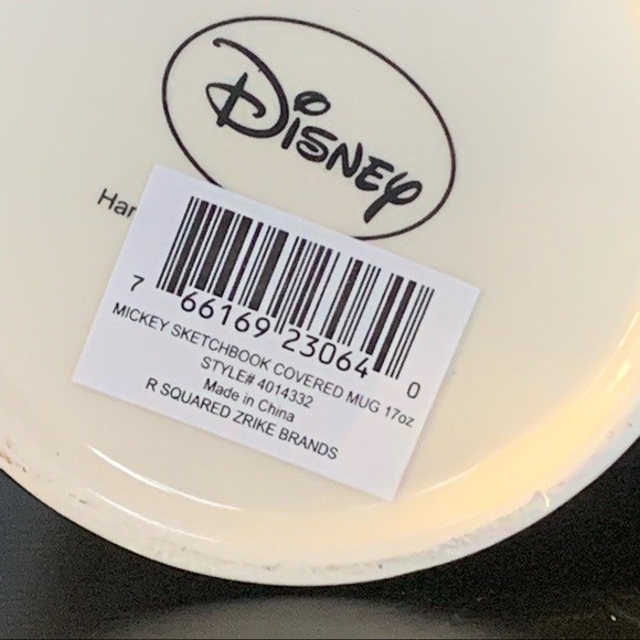 Disney Mickey Mouse Sketchbook Covered Mug 17oz - Picture 13 of 14